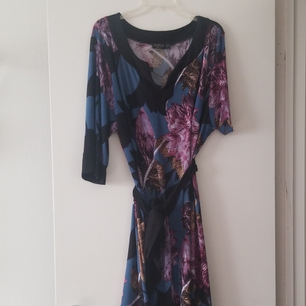 Igigi purple flower dress